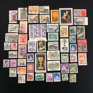 Vintage Lot of 56 International Global Postage Stamps